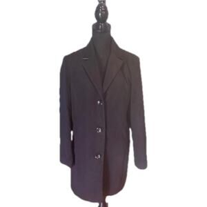 Maralyn & Me Black Trench Coat – Size XL